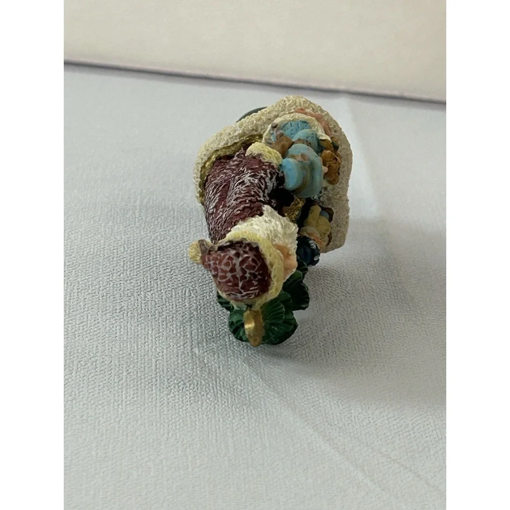 Vintage Santa Lamp Top Ornament Christmas Tree Children Figurine Original Box